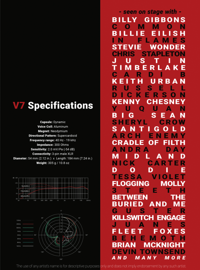V7 specifications