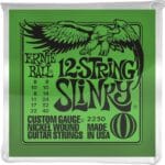 Ernie Ball Slinky EB1234 - 12 stygų gitaros stygos 8-40