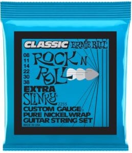 Ernie Ball Classic Pure Nickel Extra Slinky Elektrinės Gitaros Stygos EB2255
