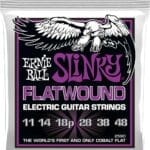Ernie Ball Flatwound Power Slinky EB2590 - elektrinės gitaros stygos 11-48