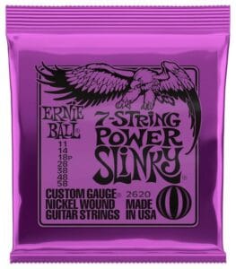 Ernie Ball 7-String Power Slinky Elektrinės gitaros stygos EB2620