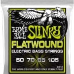 Ernie Ball Cobalt Flatwound Regular Slinky EB2812 - bosinės gitaros stygos 50-105