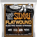 Ernie Ball Cobalt Flatwound Hybrid Slinky EB2813 - bosinės gitaros stygos 45-105