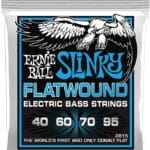 Ernie Ball Cobalt Flatwound Extra Slinky EB2815 - bosinės gitaros stygos 40-95