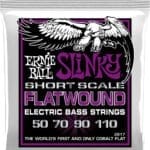 Ernie Ball Cobalt Flatwound EB2817 - bosinės gitaros stygos 30,5"
