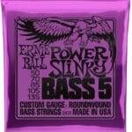 Ernie Ball 5-String Power Slinky EB2821 - bosinės gitaros stygos 50-135