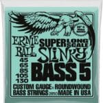Ernie Ball Super Slinky EB2850 - bosinės gitaros stygos 5 stygų