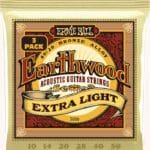 Ernie Ball Earthwood Extra Light EB3006 - akustinės gitaros stygos