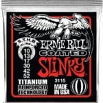 Ernie Ball Slinky Coated EB3115 - elektrinės gitaros stygos 10-52
