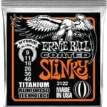 Ernie Ball Hybrid Slinky Coated EB3122 - elektrinės gitaros stygos 9-46