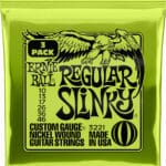 Ernie Ball Regular Slinky 3 pakuotės elektrinės gitaros stygos EB3221