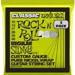 Ernie Ball Classic Pure Nickel Regular Slinky EB3251 - elektrinės gitaros stygos 3 pakuotės