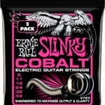 Ernie Ball Cobalt Super Slinky EB3723 - elektrinės gitaros stygos 3 rinkiniai