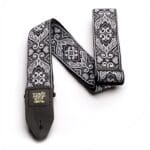 Ernie Ball Tribal Silver EB-4166 - gitaros diržas su odiniais galais