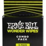 Ernie Ball Wonder Wipes Combo - EB-4279, 6 pakuočių gitarų priežiūros servetėlių.