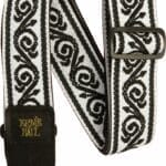 Ernie Ball Black Vine Jacquard EB-5342 - gitaros diržas