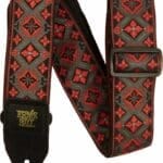Ernie Ball Red King EB-5346 - gitaros diržas 41"-72"