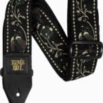 Ernie Ball Gitaros diržas, dygsniuotas, odiniai galai, 5 cm, reguliuojamas 107-183 cm, EB-5372