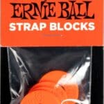 Ernie Ball Strap Blocks EB-5620 - dirželių blokeliai raudoni 4vnt