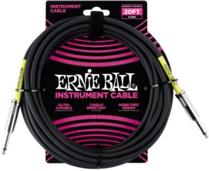 Ernie Ball Juodas 6m Gitaros Kabelis EB-6046