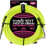 Ernie Ball Pintas EB-6085 - instrumentų kabelis 5,4m neoninis geltonas