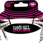 Ernie Ball Flat Ribbon Patch Cable EB-6384 - pedaliniai laidai 7.5cm 3vnt.