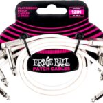 Ernie Ball Flat Ribbon Patch Cable EB-6386 - gitaros laidas 30cm 3vnt