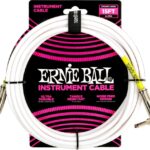 Ernie Ball EB-6400 - instrumentų kabelis 4,5m baltas