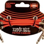 Ernie Ball Flat Ribbon Patch Cable EB-6401 - pedalų laidas 7,5 cm
