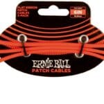 Ernie Ball Flat Ribbon Patch Cable EB-6402 - gitaros laidas 15cm 3vnt