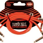 Ernie Ball Flat Ribbon Patch Cable 6403 - gitaros laidas 30cm 3vnt