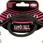 Ernie Ball Flat Ribbon Cable EB-6405 - TRS kabelis 30cm 2vnt