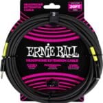 Ernie Ball EB-6425 - ausinių prailginimo kabelis 6m 3.5mm
