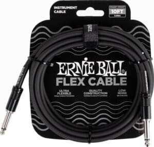 Ernie Ball Prietaiso kabelis 6,3 mm, lanksti konstrukcija, 3 m, EB-6434