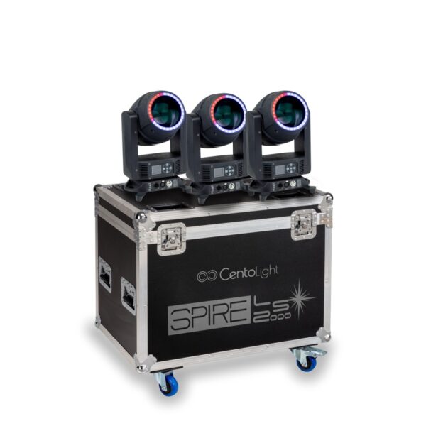 3 x Centolight Laser  Beam moving head Spire  LS 2000