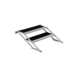 Stair with 2 steps adjustable from 40 to 60 cm
