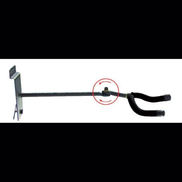 Guitar wall hanger with adjustable angle
