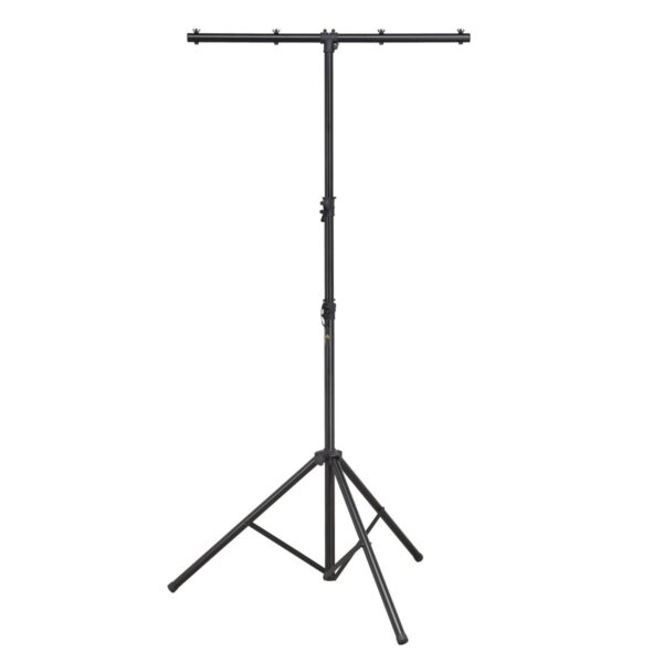 Black anodized aluminium light stand w/ T-bar (SOUNDSATION LS-200)