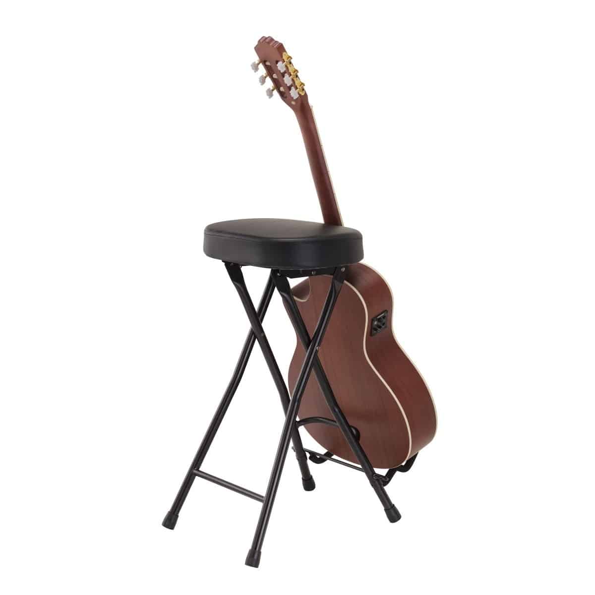 D960D_001 Guitarist stool with integrated guitar stand - Image 1