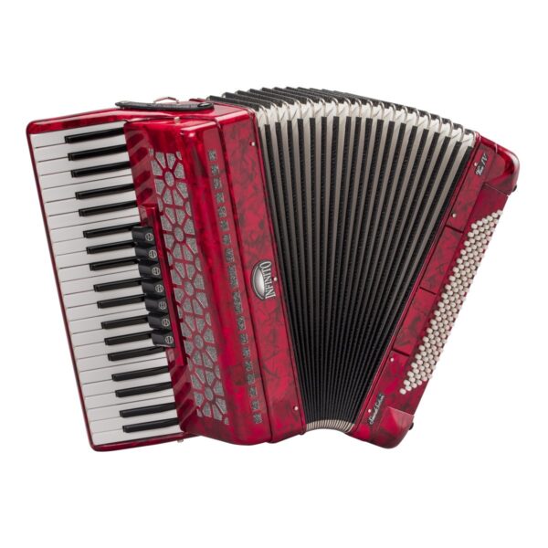 120 bass 3/5 accordion red