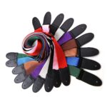 Poly diržas gitarai/basui – Rožinis, dirbtinės odos galai - Image 2