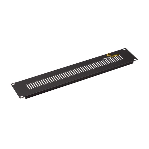 "2 Units - 19"" Rack Panel with ventilation slots"