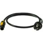 Power cable featuring IP65 powercon true - Shuko plug