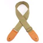 Tweed strap for guitar/bass with real leather ends
