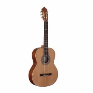 Solid cedar top 3/4 classic guitar in open pore satin finish (Made in Europe)