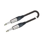 Instrumentinis Kabelis 6.3mm MONO Jack – Jack MONO 3m Juodas – EASY-CON Serija