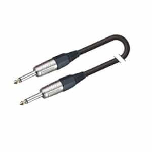 Instrumentinis Kabelis 6.3mm MONO Jack – Jack MONO 9m Juodas – GO-LINK Serija