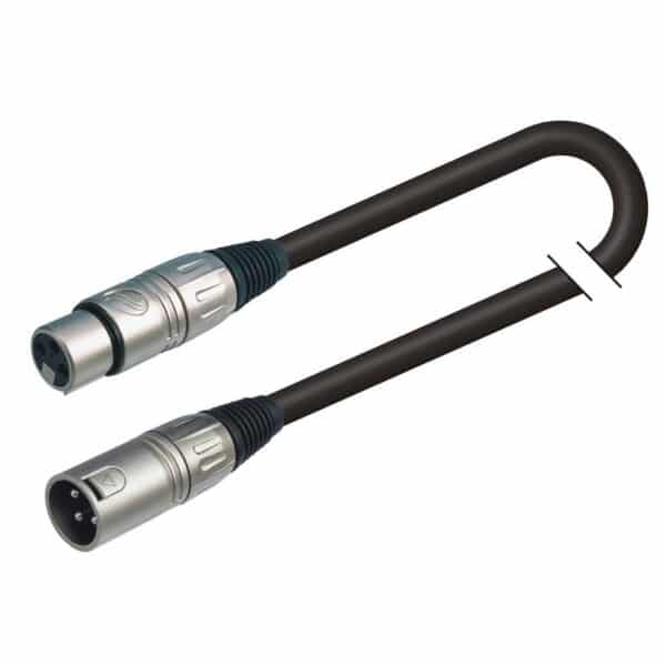 Balanced microphone cable XRL 3P M - XLR 3P F / 5mt