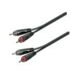Adapter cable 2xRCA male - 2xRCA male / 1.5mt