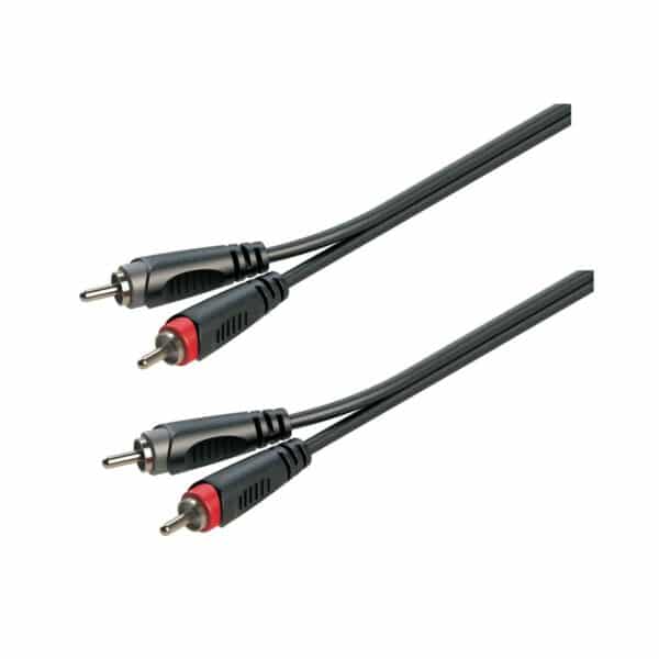 Adapter cable 2xRCA male - 2xRCA male / 3mt